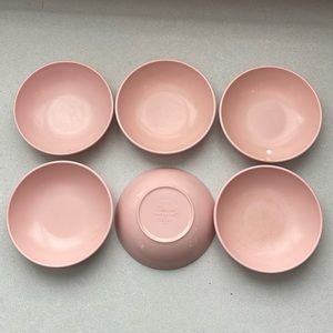 Pink Mel-Mac bowls